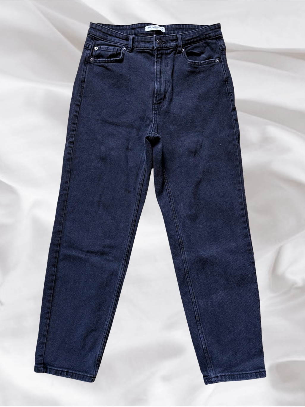 Pull & Bear Black Straight Leg Jeans